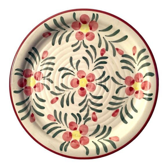 New Debco Ceramic Colander with Plate Flower Design Fruit Bowl - Picture 5 of 10